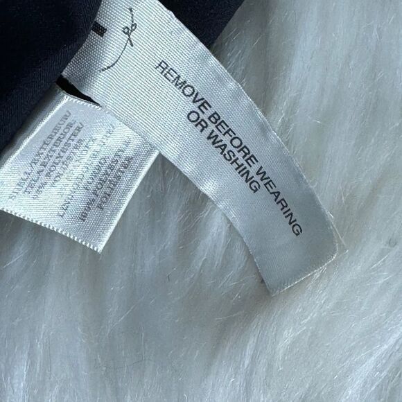 Ann Taylor Navy Ruffle Front Dress Sz 4 - Picture 8 of 11